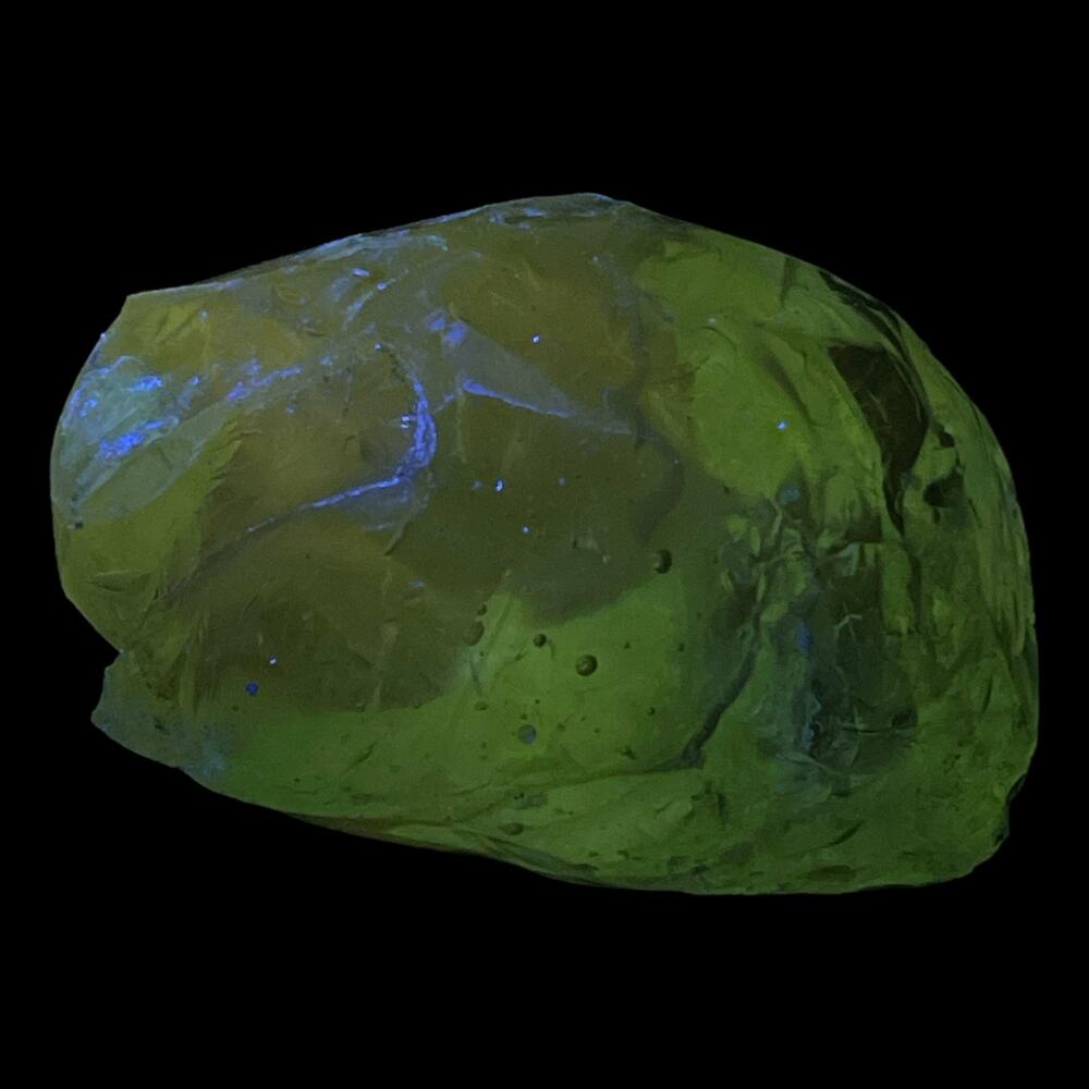 Vaseline Art Glass‎ Cullet Translucent Uranium Glowing Glass #4GX38